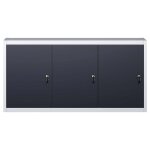 Vidaxl armoire � outils murale style industriel m�tal gris et noir