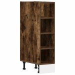 Vidaxl meuble bas  riga  chne fum 20x44, 5x81, 5cm bois d'ingnierie