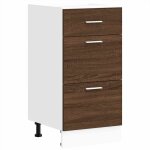 Vidaxl meuble bas lyon chêne brun 40 x 46 x 81, 5 cm bois d'ingénierie Vidaxl meuble bas lyon chêne brun 40 x 46 x 81, 5 cm bois d'ingénierie