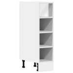 Vidaxl meuble bas  riga  blanc 20x44, 5x81, 5cm bois d'ingnierie