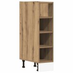 Vidaxl meuble bas  riga  chne artisanal 20 x 44, 5 x 81, 5 cm bois d'ingnierie