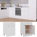 Vidaxl armoire � tiroirs  lyon  blanc 60 x 46 x 81, 5 cm bois d'ing�nierie