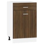 Vidaxl armoire  tiroirs infrieure  lyon  chne brun 50 x 46 x 81, 5 cm bois d'ingnierie