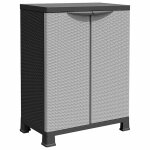 Vidaxl armoire en plastique 68x39x92 cm design de rotin