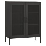Vidaxl armoire de rangement anthracite 80x35x101, 5 cm acier