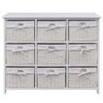 Vidaxl armoire de rangement blanc
