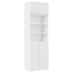 Vidaxl armoire de rangement blanc 70x42, 5x225 cm bois d'ingnierie