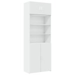 Vidaxl armoire de rangement blanc 80x42, 5x225 cm bois d'ing�nierie