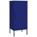Vidaxl armoire de rangement bleu marine 42, 5x35x101, 5 cm acier