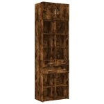 Vidaxl armoire de rangement chêne fumé 70x42, 5x225cm bois d'ingénierie Vidaxl armoire de rangement chêne fumé 70x42, 5x225cm bois d'ingénierie
