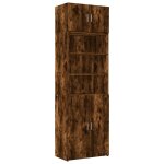 Vidaxl armoire de rangement ch�ne fum� 70x42, 5x225cm bois d'ing�nierie
