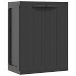 Vidaxl armoire de rangement d'extrieur noir 65x37x85 cm pp