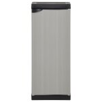 Vidaxl armoire de rangement de jardin 1 �tag�re gris / noir 35x40x85 cm