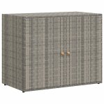 Vidaxl armoire de rangement jardin gris 100x55, 5x80 cm rsine tresse