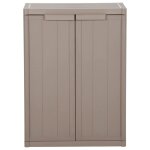Vidaxl armoire de rangement jardin marron 65x45x88cm pp aspect de bois