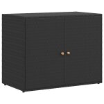 Vidaxl armoire de rangement jardin noir 100x55, 5x80 cm rsine tresse