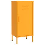 Vidaxl armoire de rangement jaune moutarde 42, 5x35x101, 5 cm acier