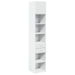 Vidaxl armoire de rangement mince blanc 40x42, 5x225 cm
