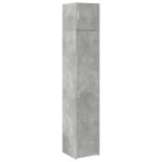 Vidaxl armoire de rangement mince gris b�ton 40x42, 5x225 cm