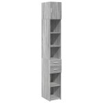 Vidaxl armoire de rangement mince sonoma gris 30x42, 5x225 cm