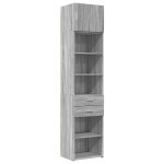 Vidaxl armoire de rangement mince sonoma gris 50x42, 5x225 cm