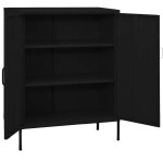 Vidaxl armoire de rangement noir 80x35x101, 5 cm acier