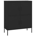 Vidaxl armoire de rangement noir 80x35x101, 5 cm acier