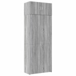 Vidaxl armoire de rangement sonoma gris 80x42, 5x225 cm