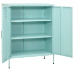 Vidaxl armoire de rangement vert menthe 80x35x101, 5 cm acier