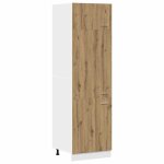 Vidaxl armoire r�frig�r�e  lyon  ch�ne artisanal 60 x 57 x 207 cm bois d'ing�nierie