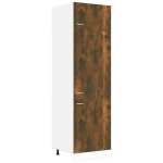 Vidaxl armoire r�frig�r�e  lyon  ch�ne fum� 60 x 57 x 207 cm bois d'ing�nierie