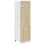Vidaxl armoire r�frig�r�e  lyon  ch�ne sonoma 60 x 57 x 207 cm bois d'ing�nierie