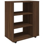 Vidaxl armoire roulante chne marron 60x35x75 cm bois d'ingnierie