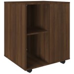 Vidaxl armoire roulante ch�ne marron 60x53x72 cm bois d'ing�nierie