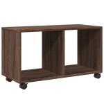 Vidaxl armoire roulante chne marron 72x33x42, 5 cm bois d'ingnierie