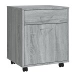 Vidaxl armoire roulante sonoma gris 45x38x54 cm bois d'ingnierie