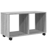 Vidaxl armoire roulante sonoma gris 72x33x42, 5 cm bois d'ingnierie