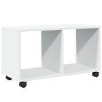 Vidaxl armoire  roulettes blanc 72x33x42, 5 cm bois d'ingnierie