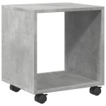 Vidaxl armoire  roulettes gris bton 37x33x42, 5 cm bois d?ingnierie