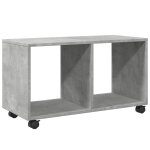 Vidaxl armoire  roulettes gris bton 72x33x42, 5 cm bois d?ingnierie