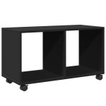 Vidaxl armoire  roulettes noir 72x33x42, 5 cm bois d'ingnierie