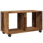 Vidaxl armoire  roulettes vieux bois 72x33x42, 5 cm bois d'ingnierie
