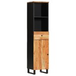 Vidaxl armoire de salle de bain 38x33x160 cm bois massif d'acacia