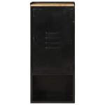 Vidaxl armoire de salle de bain 40x27x90 cm fer et bois de manguier
