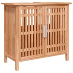 Vidaxl armoire de salle de bain 66x29x61, 5 cm bois massif de noyer