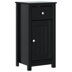 Vidaxl armoire de salle de bain berg noir 40x34x80 cm pin massif