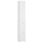 Vidaxl armoire de salle de bain blanc 25x26, 5x170 cm bois d'ingnierie