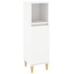 Vidaxl armoire de salle de bain blanc 30x30x100 cm bois d'ing�nierie