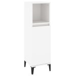 Vidaxl armoire de salle de bain blanc 30x30x100 cm bois d'ing�nierie