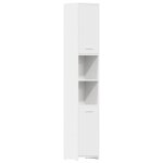 Vidaxl armoire de salle de bain blanc 30x30x183, 5 cm bois d'ing�nierie